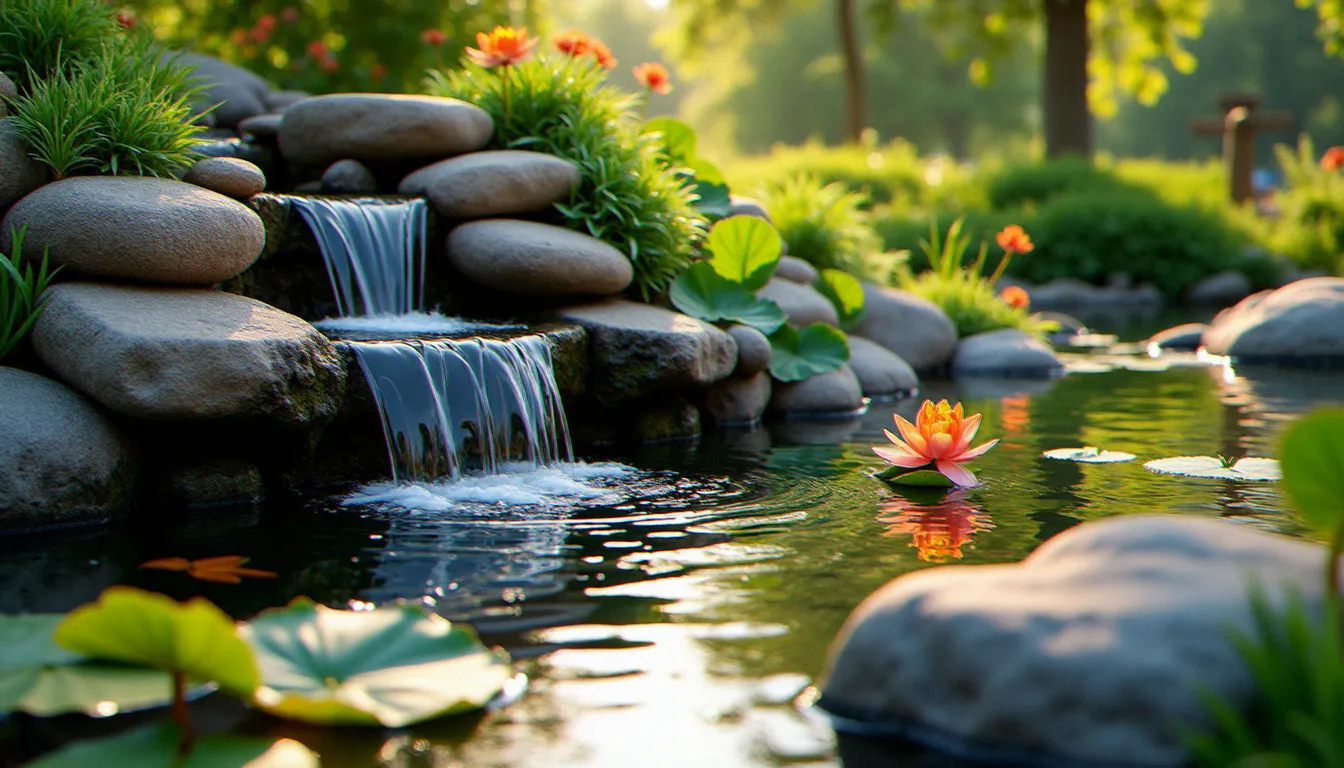 Bassin de jardin avec chute d’eau : guide complet