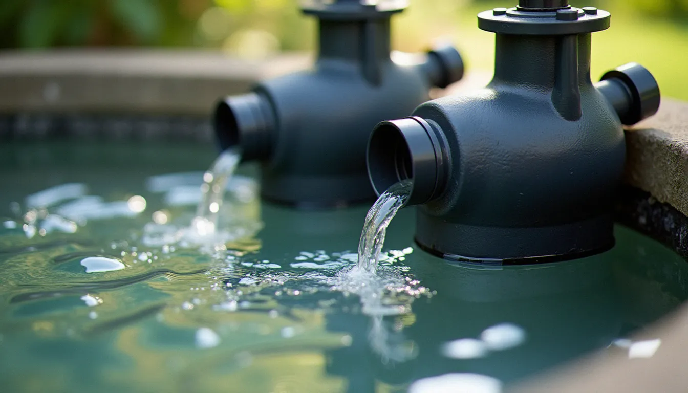 Système de filtration pour bassin de jardin avec eau claire